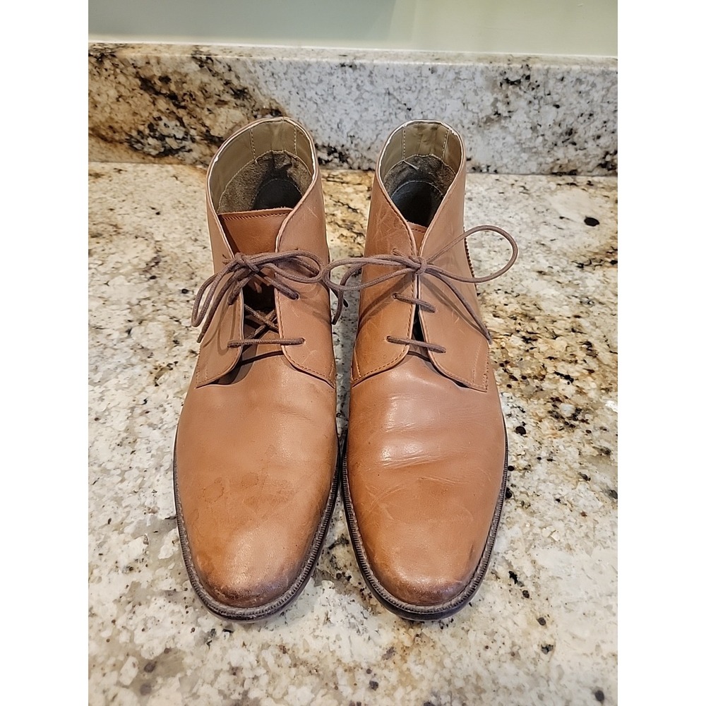 Florsheim Montinaro Brown Leather Plain Toe Chukka Boots 11739-257 Men Sz 12D - Picture 2 of 11